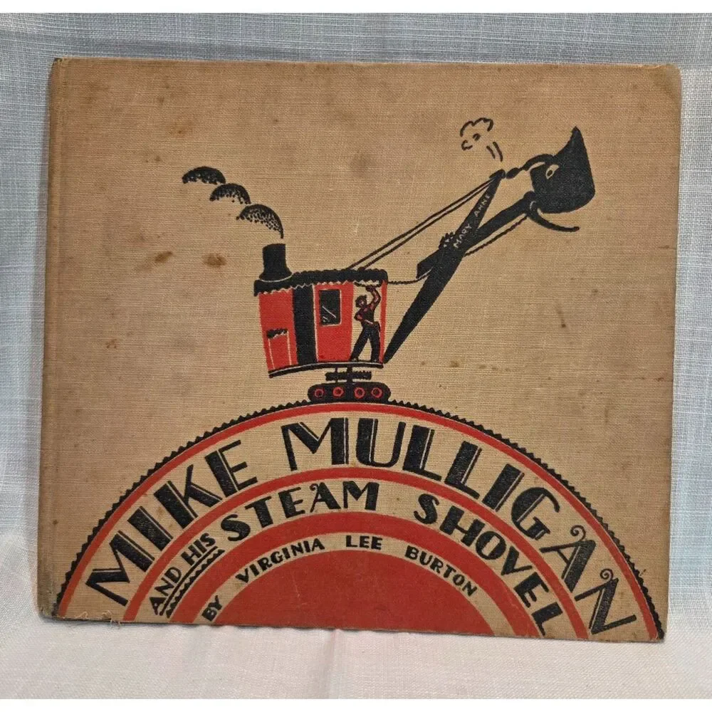 1939 Mike Mulligan and His Steam Shovel 1st Edition Hardcover Burton